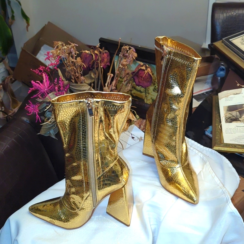 GOLD EGO Booties